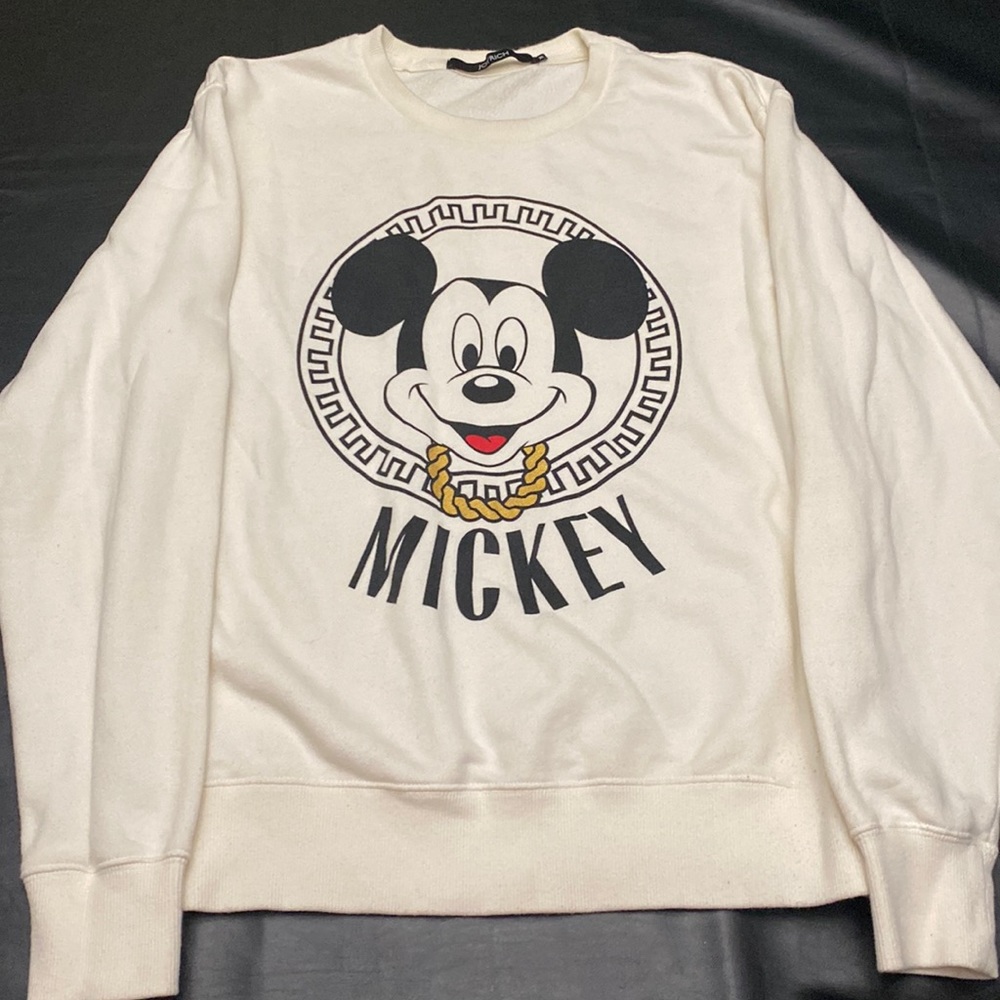 Joyrich: Mens Medium Mickey Mouse sweater (white)